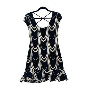 White House Black Market XXS Pearl Dress with Pearl Embellishments Dress
